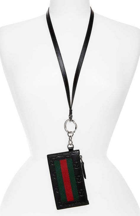 gucci key lanyard|gucci card holder worth it.